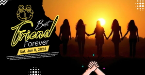 Best Friends Day Facebook begivenhed cover template