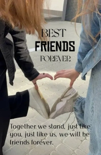 Best friends forever Tablóide template
