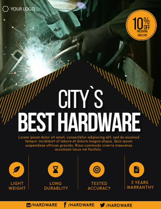Best Hardware Flyer Template | PosterMyWall