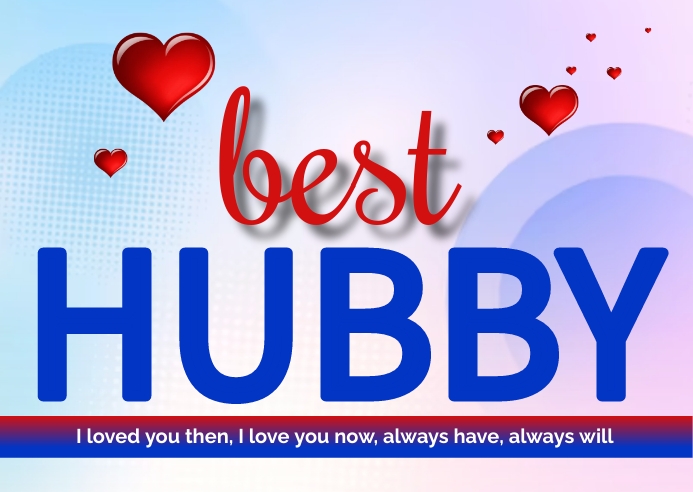 BEST HUBBY Template PosterMyWall