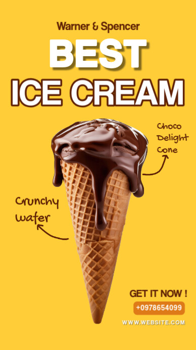 Best Ice Cream Instagram Story template