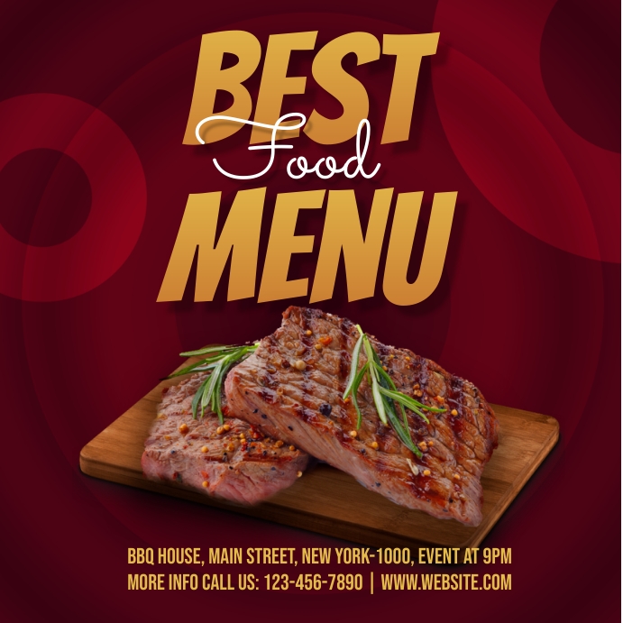 Best Menu Template | PosterMyWall