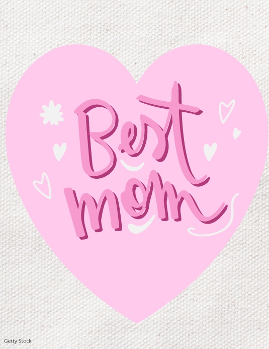 BEST MOM EVER, BEST MOM, MOTHERS DAY, Flyer (US Letter) template