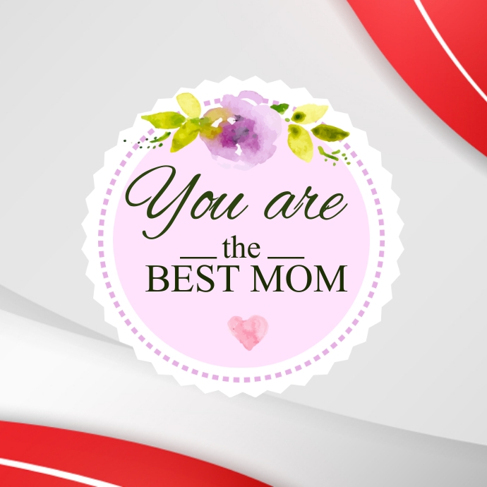 Best Mom Logo template