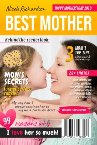 Best Mom Wish Mother's Day Magazine Cover Poster