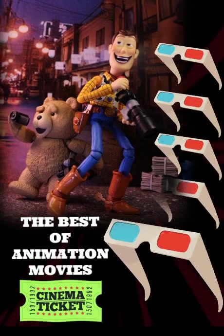 Best Of Animation Movies Plakat template