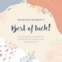 Best of Luck Pastel Instagram Image template
