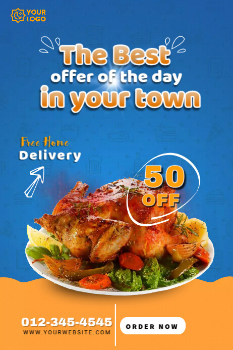 Best Offer Of The Day Poster template