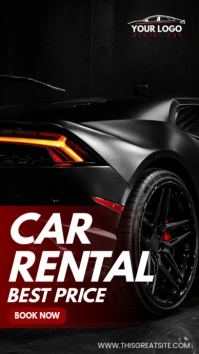 Best Price of Car rental Instagram Story template