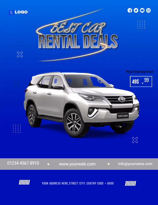Best Rental Cars Template PosterMyWall
