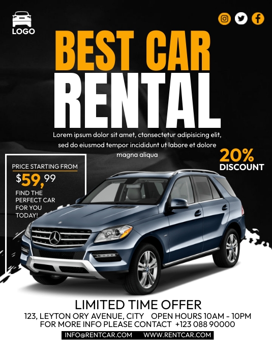 Example Rent Coupon Best Rental Offer Template | PosterMyWall
