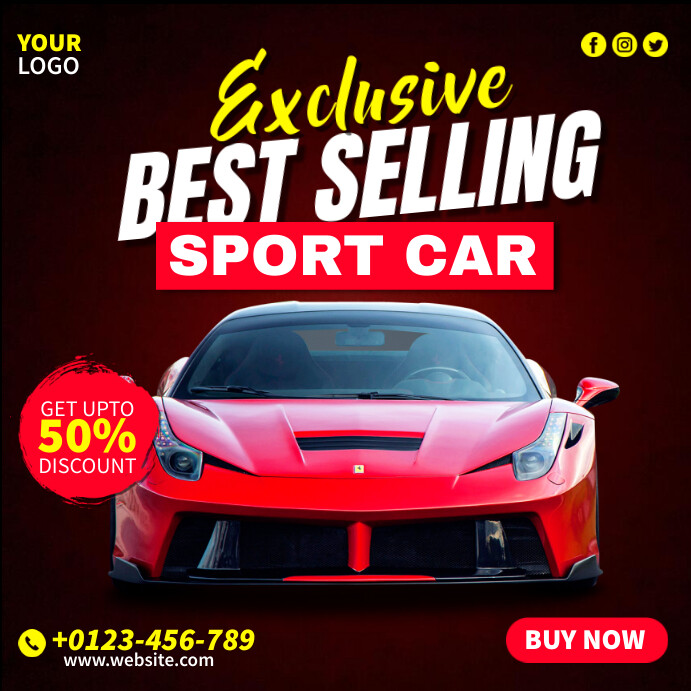Best Selling Car Template PosterMyWall