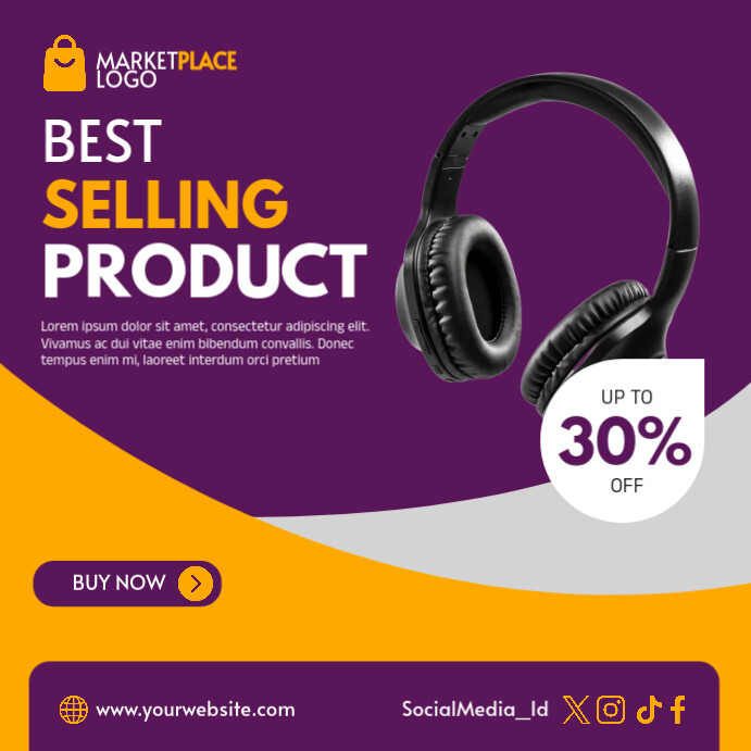 Best Selling Product Instagram Post template