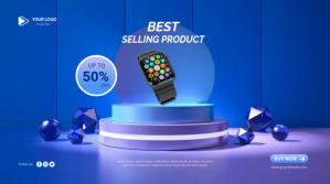 Best Selling Product Social Media Banner Digitalt display (16:9) template