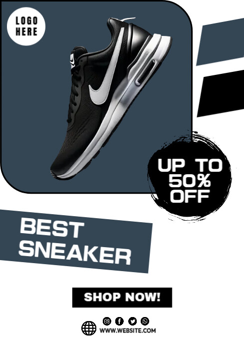 Best Sneaker Template PosterMyWall