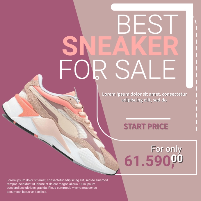 Best Sneaker Sale Template PosterMyWall