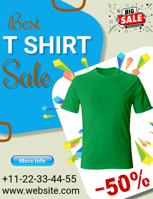 Best t shirt sale tamplate Template PosterMyWall