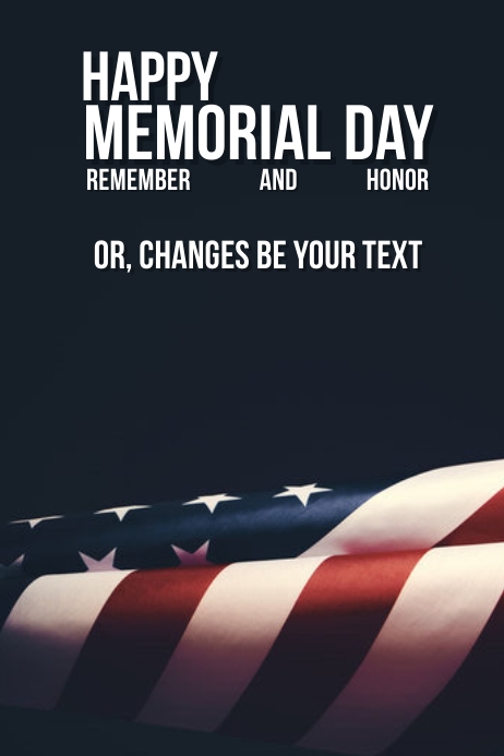 Copy of best Template Happy Memorial Day Flyer Poster | PosterMyWall