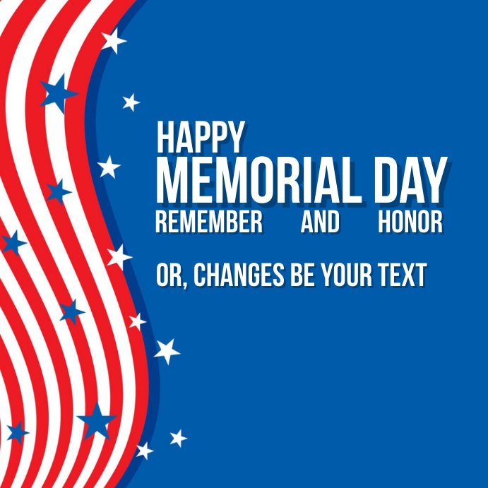 Copy of Best Template Happy Memorial Day Flyer Poster | PosterMyWall