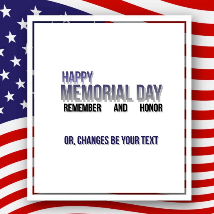 Copy of best Template Happy Memorial Day Flyer Poster | PosterMyWall
