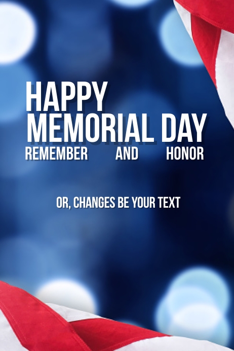 Copy of best Template Happy Memorial Day Flyer Poster | PosterMyWall