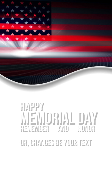 Copy of Best Template Happy Memorial Day Flyer Poster | PosterMyWall