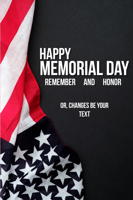 Copy of best Template Happy Memorial Day Flyer Poster | PosterMyWall