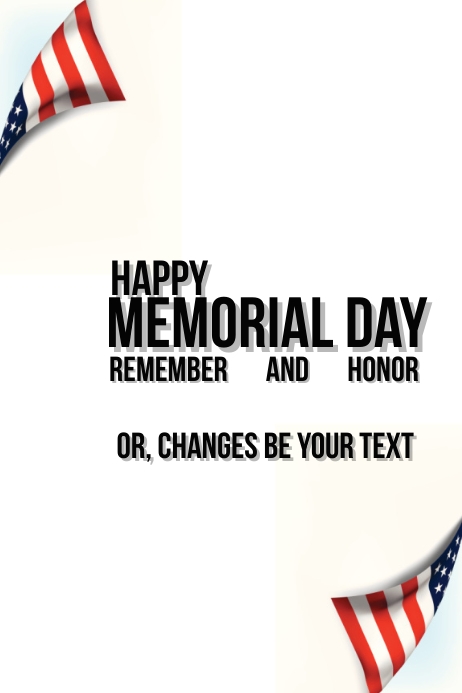 Copy of Best Template Happy Memorial Day Flyer Poster | PosterMyWall