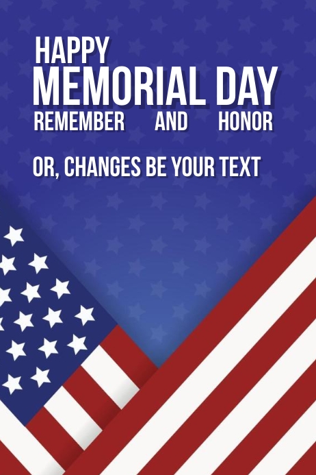 Copy of best Template Happy Memorial Day Flyer Poster | PosterMyWall