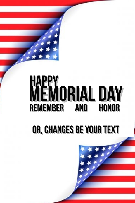 Copy of Best Template Happy Memorial Day Flyer Poster | PosterMyWall