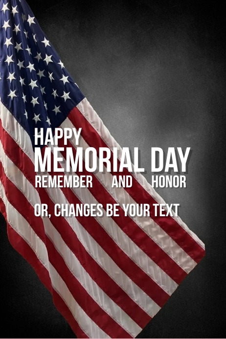 Copy of Best Template Happy Memorial Day Flyer Poster | PosterMyWall