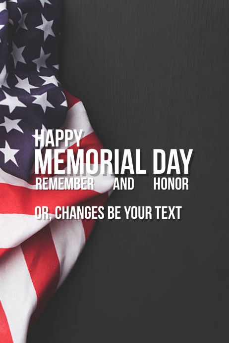 Copy of Best Template Happy Memorial Day Flyer Poster | PosterMyWall