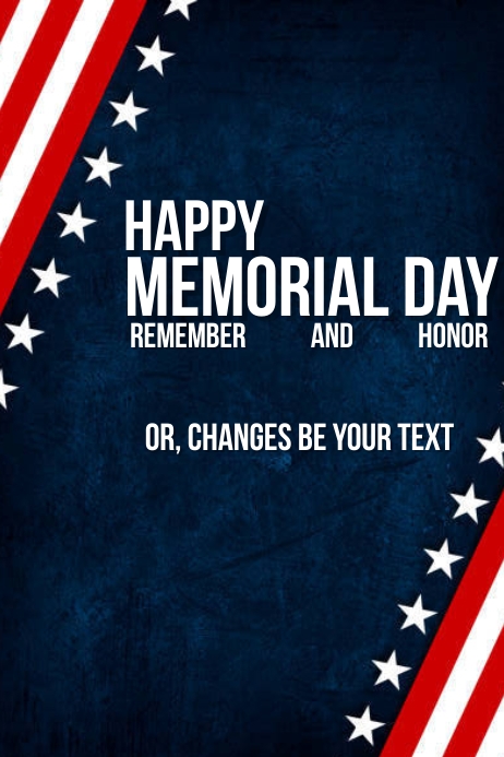 Copy of best Template Happy Memorial Day Flyer Poster | PosterMyWall