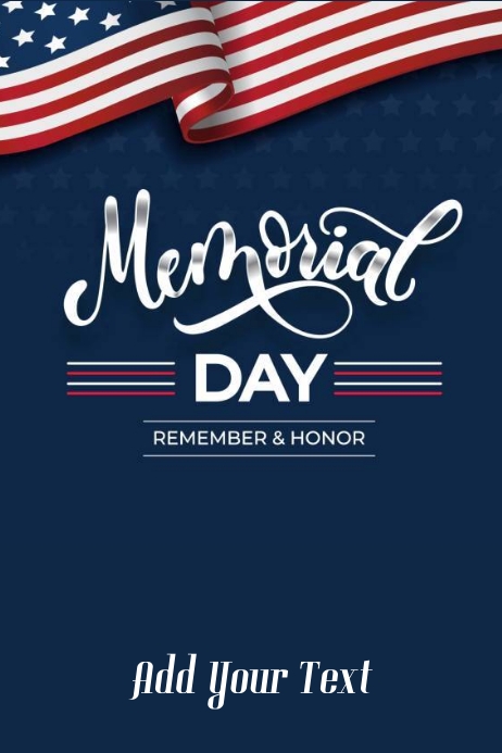 Copy of Best Template Memorial Day Poster & Flyer | PosterMyWall