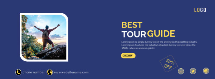 BEST TOUR GUIDE Facebook Cover Template | PosterMyWall
