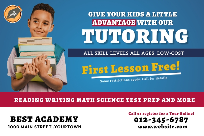Best Tutoring Ads Template | PosterMyWall