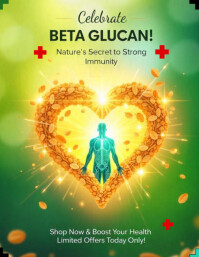 BETA GLUCAN DAY Volantino (US Letter) template