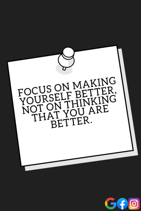 BETTER AND THINKING QUOTE TEMPLATE Poster