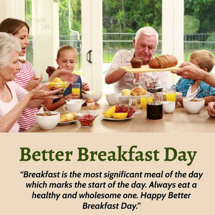 better breakfast day Template | PosterMyWall