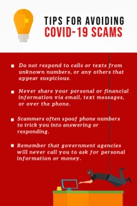 beware of fraud template Poster