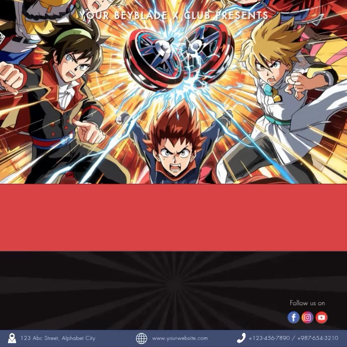 Beyblade Tournament Instagram Post Video Template | PosterMyWall