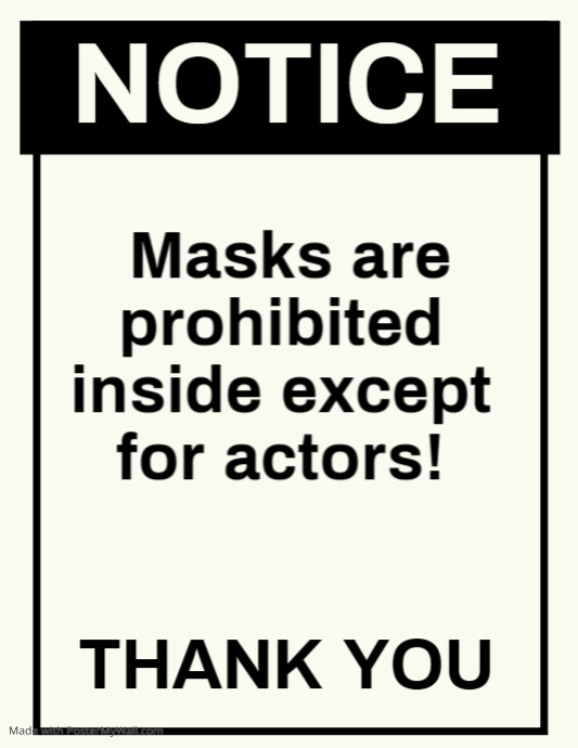 Copy of Copy of Please Wear Face Mask Sign Template | PosterMyWall