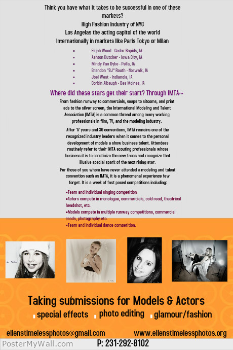 Modeling Submissions IMAT | PosterMyWall