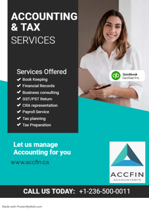 accounting & bookeeping A4 template