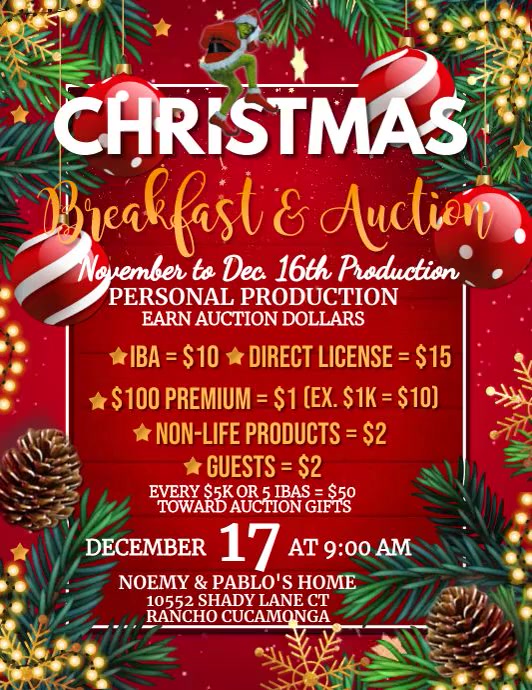 Christmas Auction PosterMyWall