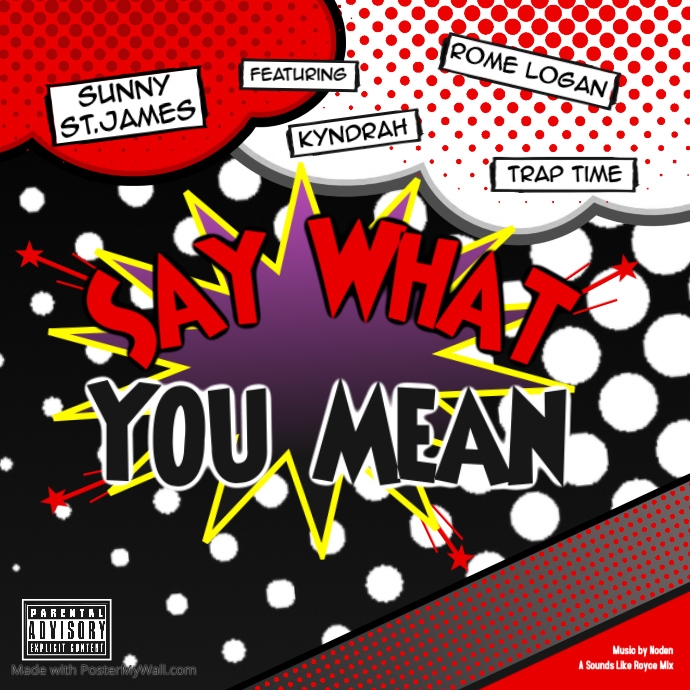 Say What You Mean Cover template