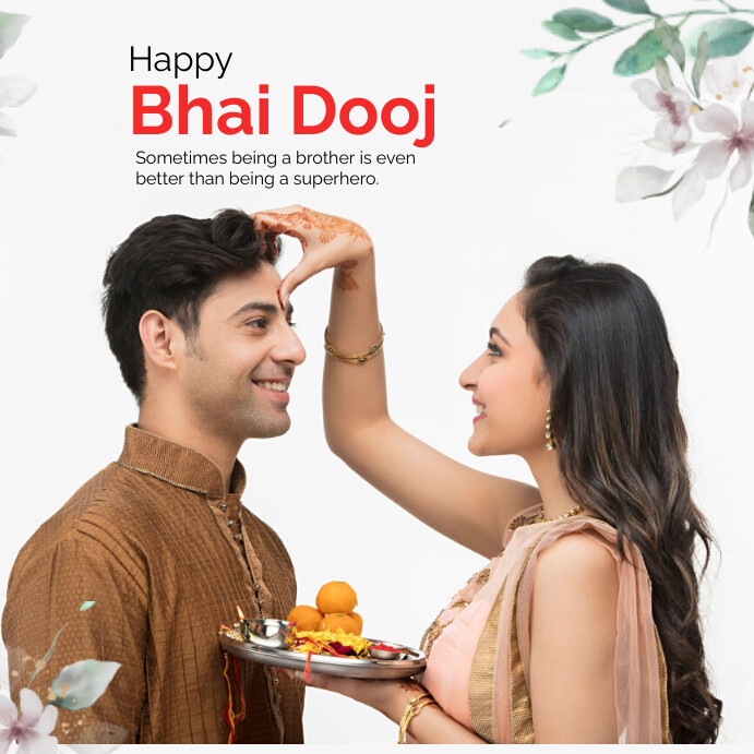 Bhai Dooj Instagram Post template