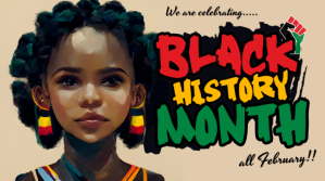 สีน้ำตาล Black History Month Celebration Digitalt display Template