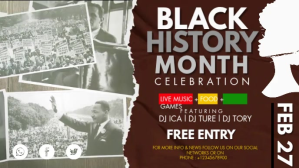 棕色 Black History Month Celebration Facebook-covervideo Template