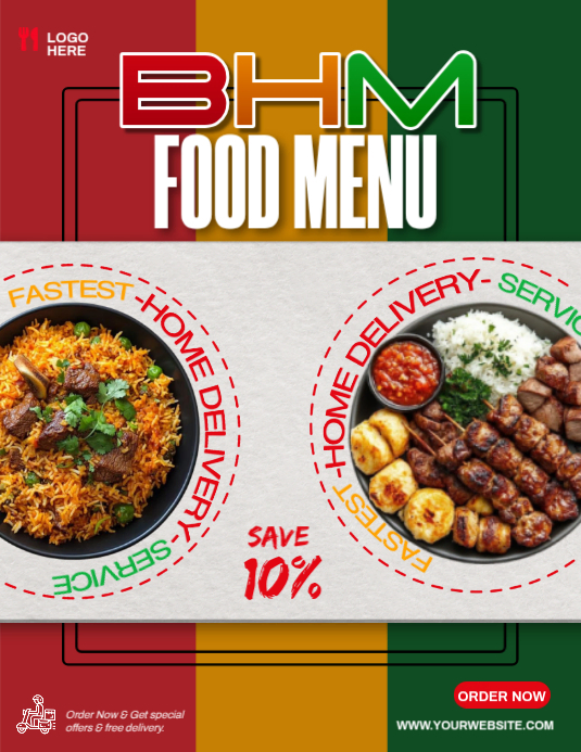 BHM Food Menu Templat | PosterMyWall